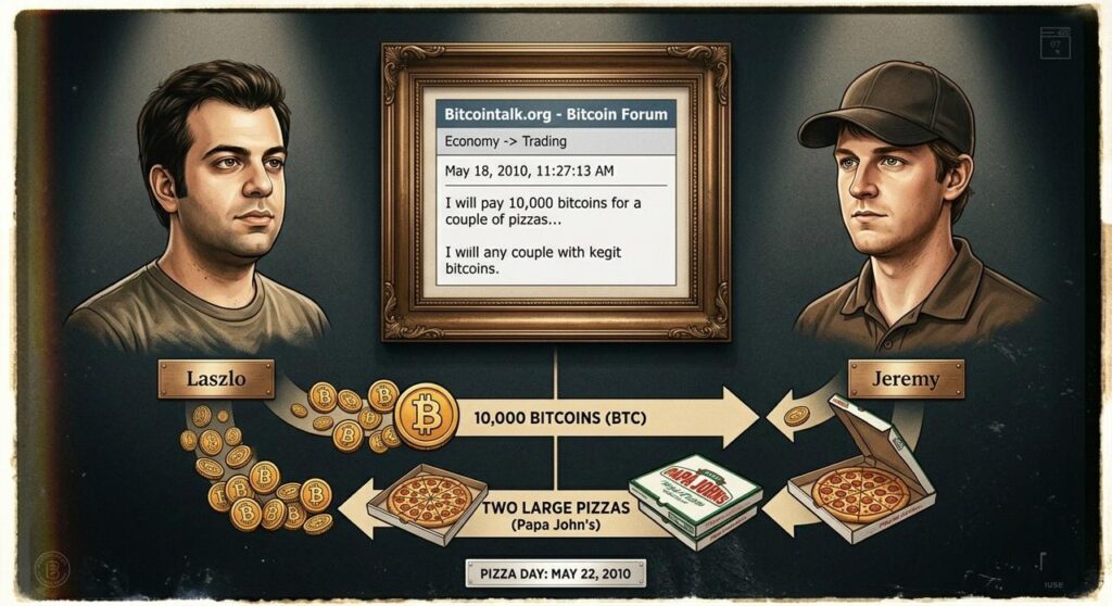 jeremy and laszlo pizza deal in bitcoins
