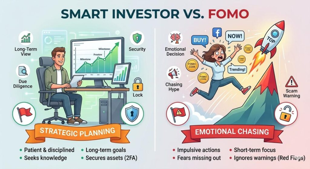 smart investors vs fomo guys